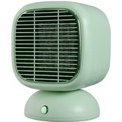 Resim Zamanlayıcı Fonksiyonlu Ptc Masaüstü El -ayak Isıtıcı Açık Yeşil Le 