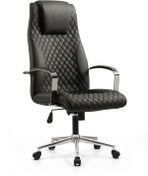 Resim MEHMET YAREN BURO Puma Krom Bilgisayar - Ofis - Müdür - Büro - Makam Çalışma Koltuğu Siyah Renk Krom Ayaklı 