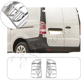 Resim Mercedes Vito W447 Uyumlu 2015 Ve Üzeri Stop Çerçevesi 2 Parça Abs Krom Kaplama 