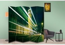 Resim Şehir Temalı Özel Tasarım Paravan Room Divider PRV1040, 180 x 180 