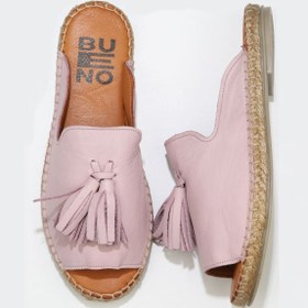 Resim Bueno Shoes Pembe Deri Kadın Espadril Terlik 01wj0311 