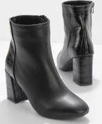 Resim Bambi Siyah Parlak Kroko Kadin Bot & Bootie K02842089409 Bambi