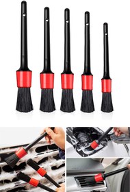 Resim Technojet 5'li Oto Araç Iç Ve Dış Detaylı Temizlik Fırça Seti Detail Dash Brush Set Araç Oto Ve Moto 