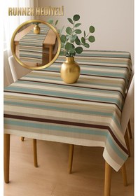 Resim Şık Dokulu Leke Tutmaz Masa Örtüsü Msrt012 Renkli 