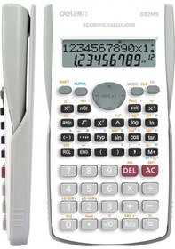 Resim Deli Bilimsel Hesap Makinesi 240f-10+2 Digits Beyaz D82ms 
