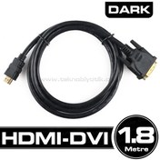 Resim Dark Dvi - Hdmi Çeviricili 1.8M Uzunluğunda Görüntü Kablosu Dk-C 