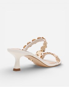 Resim Steve Madden Annıka Bone Leath Kadın Bone Leath Topuklu Terlik Annıka Krem 