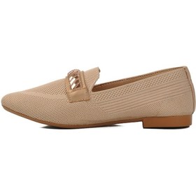 Resim Bej Örme Triko Kadın Babet 517046 Z Bej 