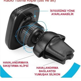 Resim Araç Içi Mıknatıslı Telefon Tutucu Havalandırmaya Takılan Ct-213 