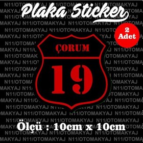 Resim 19 Çorum İl Şehir Plaka Sticker Futbol Spor Kulüb 