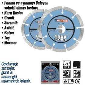 Resim Bay-tec Mk0265 Soketli Elmas Testere 180 MM 