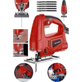 Resim Graizer Alman 4000 W Sjs Metal Şanzuman 6 Kademe Devirli Bakır Sargili Dekupaj Testere makinesi 