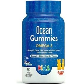 Resim Ocean Gummies Omega 3 60 Adet Çiğnenebilir Jel Form 