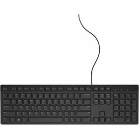 Resim Dell KB216 580-ADHK Multimedia USB İngilizce Q Siyah Kablolu Klavye 