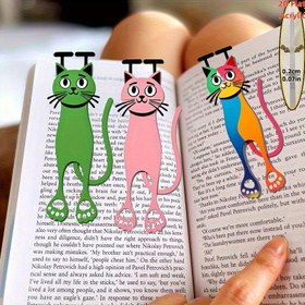 Resim 2D Akrilik 3 adet Kedi Kitap İşaretçisi Seti, Dayanıklı Renkli Kedi Sayfa İşaretleyicileri, Okuyucular ve Kedi Severler için Uygun, Ofis ve Çalışma Çift Kullanımlı Ürünler 11 Festival Süresince Kullanılabilir 