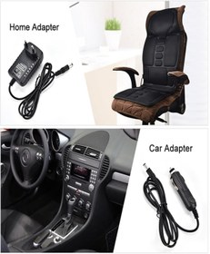 Resim Uniquem Çakmaklık Girişli Isıtmalı Oto Koltuk Masaj Minderi Kumandalı Titreşimli 8 Fonksiyonlu Masaj Aleti 