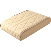 Resim Singree Araç Konsol Kılıfı - Pu Deri, Hafızalı Köpük, Bej Renk, 33x22x5.5 Cm 