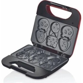 Resim Kiwi KSM-2405K Elektrikli Çocuk Waffle Makinesi Siyah Mini Waffle Izgara 