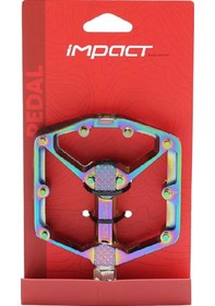 Resim İmpact O-slick Rulmanlı Rainbow Alüminyum Bisiklet Pedalı 