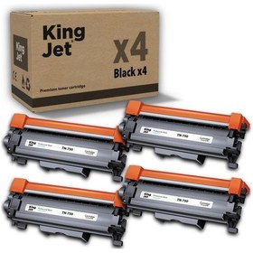 Resim Kingjet Brother Uyumlu Tn750 Standart Kapasiteli 4'lü Paket Muadil Toner Hl-5445d 
