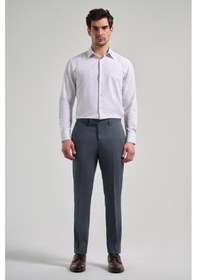 Resim İmza Koyu Antrasit Esnek Yandan Cepli Slim Fit Classic Pantolon 1003250106 Koyu Antrasit 