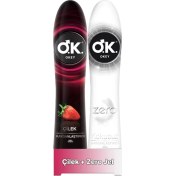 Resim Okey Jel Çilek 100 Ml+Okey Jel Zero 100 ml 