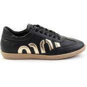 Resim Bambi Siyah Altın Kadın Sneaker K01179888809 