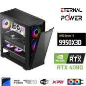 Resim Eternal Power Ryzen 9 9950X3D 32GB Ddr5 1tb M.2 Rtx 4090 B650 Wıfı 850W 240M 