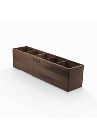 Resim Woodsaka Reka 5 Bölümlü Ayarlanabilir Kalemlik Organizer - Ceviz 