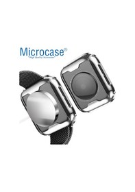 Resim Microcase Apple Uyumlu Watch Seri 6 44 Mm Shine Serisi Kılıf - Gümüş (473998692) 