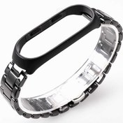 Resim Xiaomi Mi Band 3 Uyumlu KRD-21 Metal Zore Kordon-Siyah 