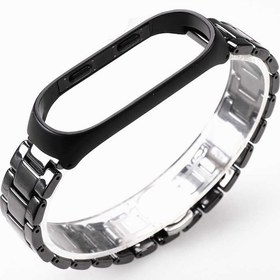 Resim Xiaomi Mi Band 3 Uyumlu KRD-21 Metal Zore Kordon-Siyah 