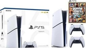 Resim Playstation 5 1 TB Slim Cd Edition Konsol + 2. Ps5 Kol + Ps5 Gta 5 Oyunu (İthalatçı Garantili) 