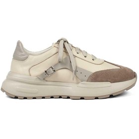 Resim Celal Gültekin Kadın Vizon Bağcıklı Kalın Tabanlı Süet Deri Sneaker 