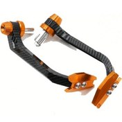 Resim Tongdashop General Motors Bull Horn 17-22mm Karbon Turuncu Alüminyum Fren Koruyucu 