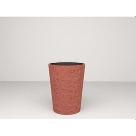 Resim Nuano Consept Sina Serisi Yuvarlak Saksı Kiremit 40x60 