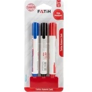 Resim Asseds Store Beyaz Tahta Kalemi 3'lü Set + 1 Silgi Hediyeli 