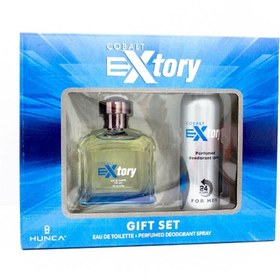 Resim Extory Cobalt Erkek Parfüm Seti ( Edt Parfüm 100 ml Deodorant 150 ml ) 