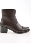 Resim Kahve Hakiki Deri Kadın Bot & Bootie K02286001703 Kahve 