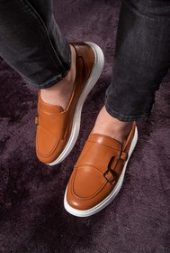 Resim Strap Deri Erkek Günlük Ayakkabı, Loafer Ayakkabı, Günlük Ayakkabı, Hafif Ayakkabı 