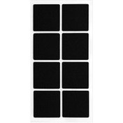Resim Kitchen Design Lab Siyah 8 Adet 5x5 CM Kare Yapışkanlı Sandalye Masa Koltuk Altı Parke Koruma Keçesi 