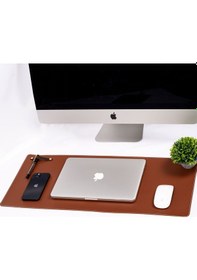 Resim Taba Pu Deri Ofis Masa Matı Laptop Sümen Takımı Geniş Mouse Pad 