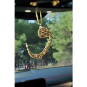 Resim Gold Taşlı Vav Dikiz Süsü 