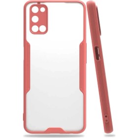 Resim Oppo A72 Kılıf Lens Korumalı Hibrit Ince Silikon Kapak 