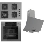 Resim Ferre Steamart-Fryart-Sılentart Serisi Gri Set (SC408-WFA + QEP64CPR +D065-SA) - Döküm Izgara / 65 c 