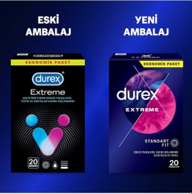 Resim Durex Extreme ve Tırtıklı Prezervatif 20'li 