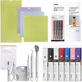 Resim Cricut Explore & Maker Kesici Makineleri İçin Temel İhtiyaç Paketi (Vinil, Alet ve Sarf Malzemeleri) 