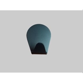 Resim Kendinden Yapışkanlı 4 Lü Paket Tombul Mat Siyah Bornoz Havlu Askısı 