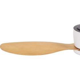 Resim Işıklı Tavan Vantilatörü Açık Kahverengi,iskandinav Tarz, Uzaktan Kumandalı, LED Aydınlatmalı, 3 Fan Hızı 