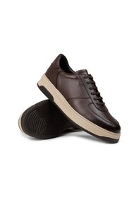 Resim Deery Hakiki Deri Kahverengi Erkek Sneaker Ayakkabı - 01965Mkhve06 Kahverengi 